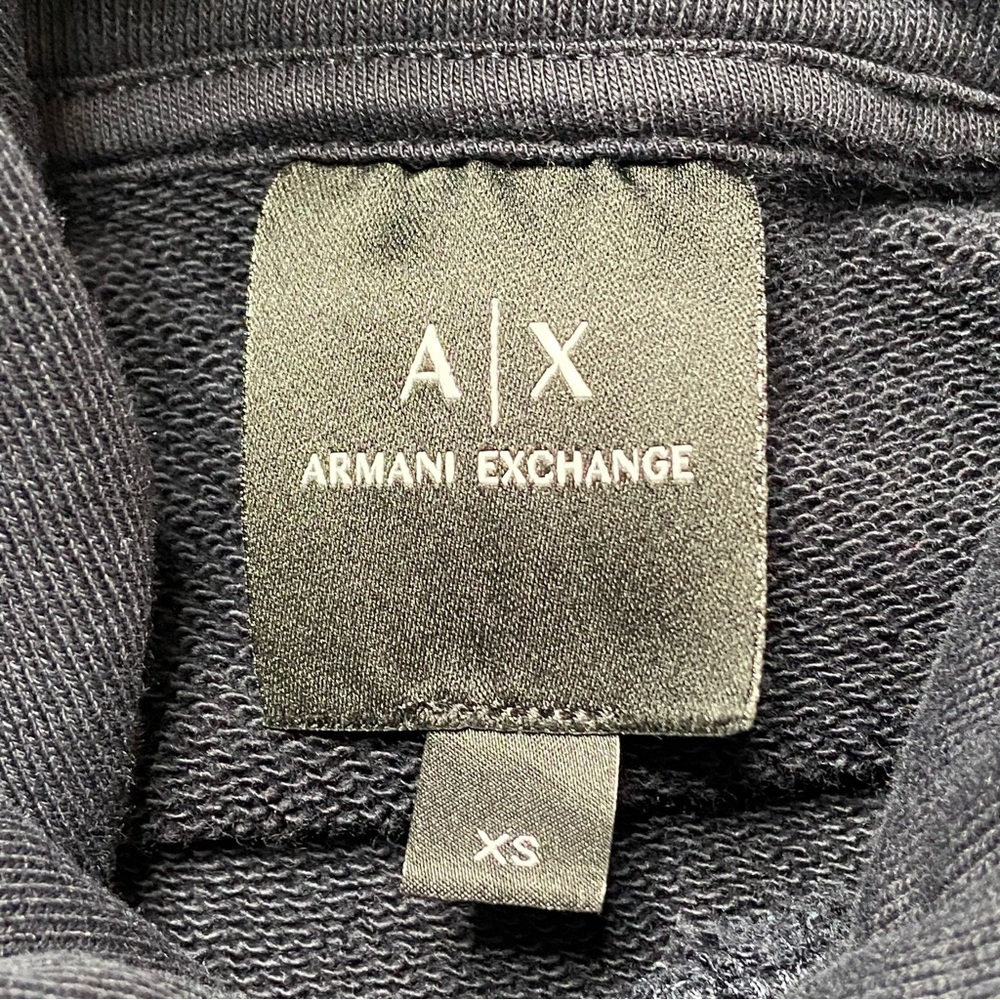 Armani Exchange Chest Stripe Logo Hoodie Size Small - Picture 8 of 12